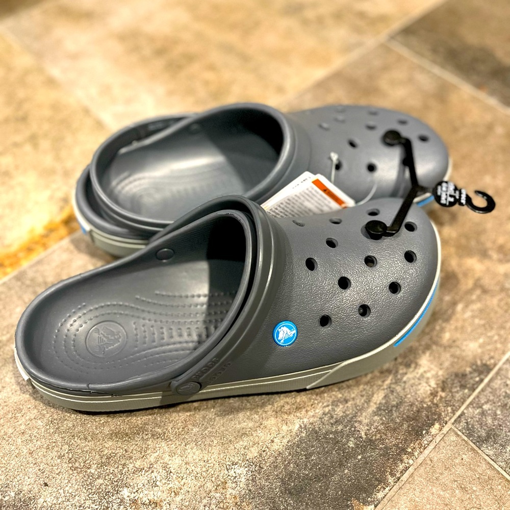 CROCS CLOGS CROCBAND II 11989-01W Men’s SIZE 10 Women’s SIZE 12, Size Men’s 13
